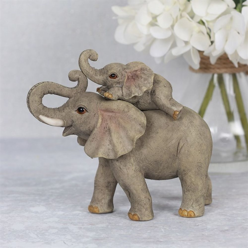 Elephant Adventure Mother and Baby Elephant Ornament N/A