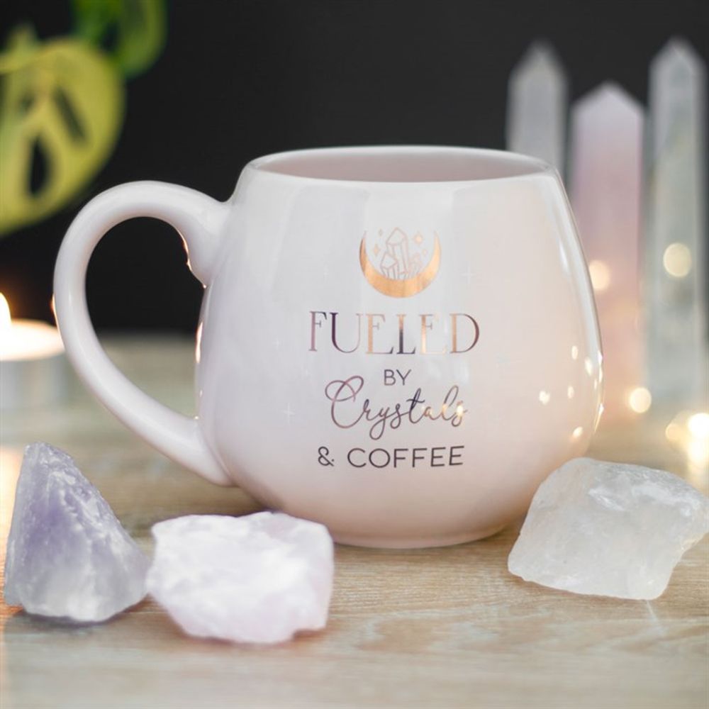 Crystals and Coffee Rounded Mug N/A