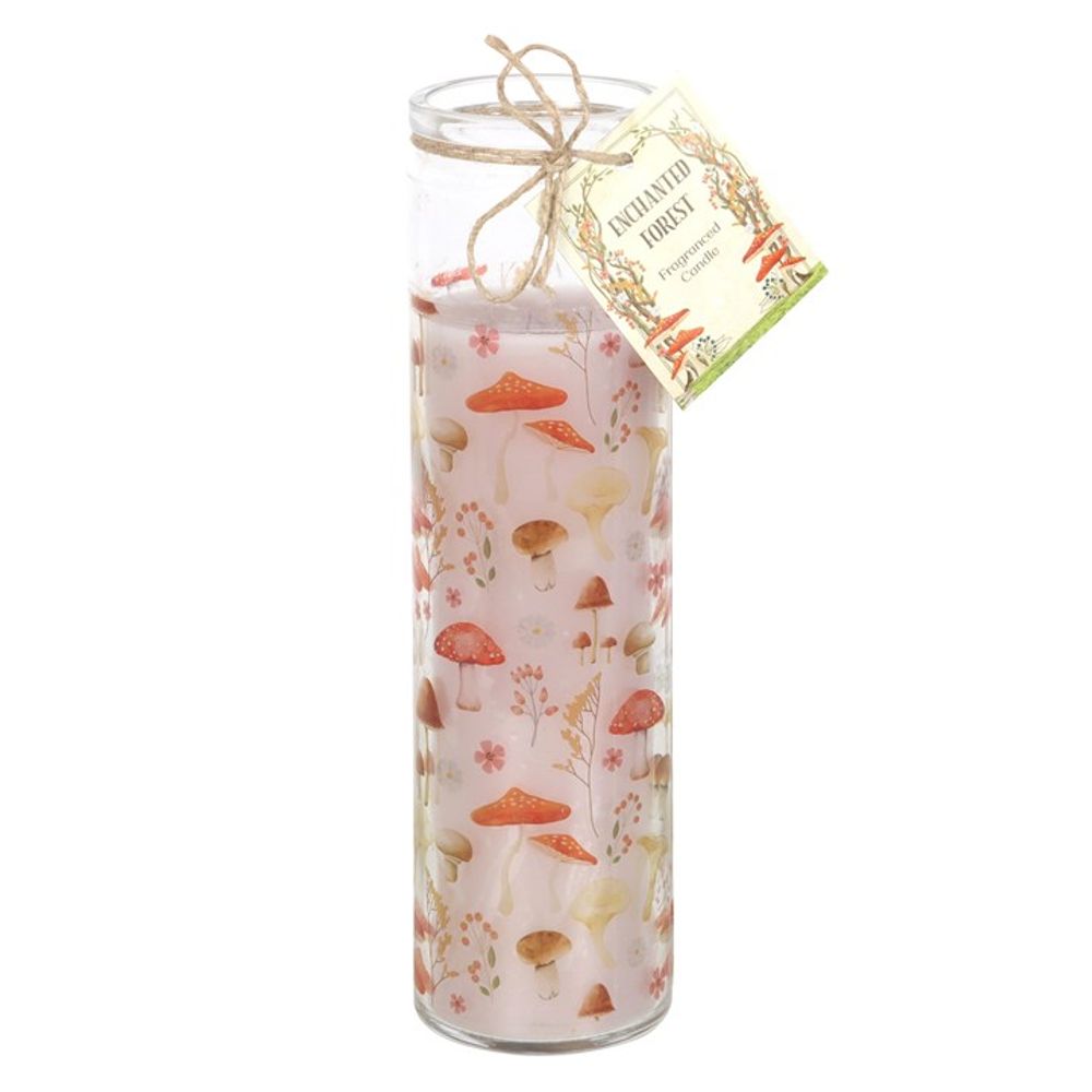 Mushroom Print Enchanted Forest Tube Candle N/A