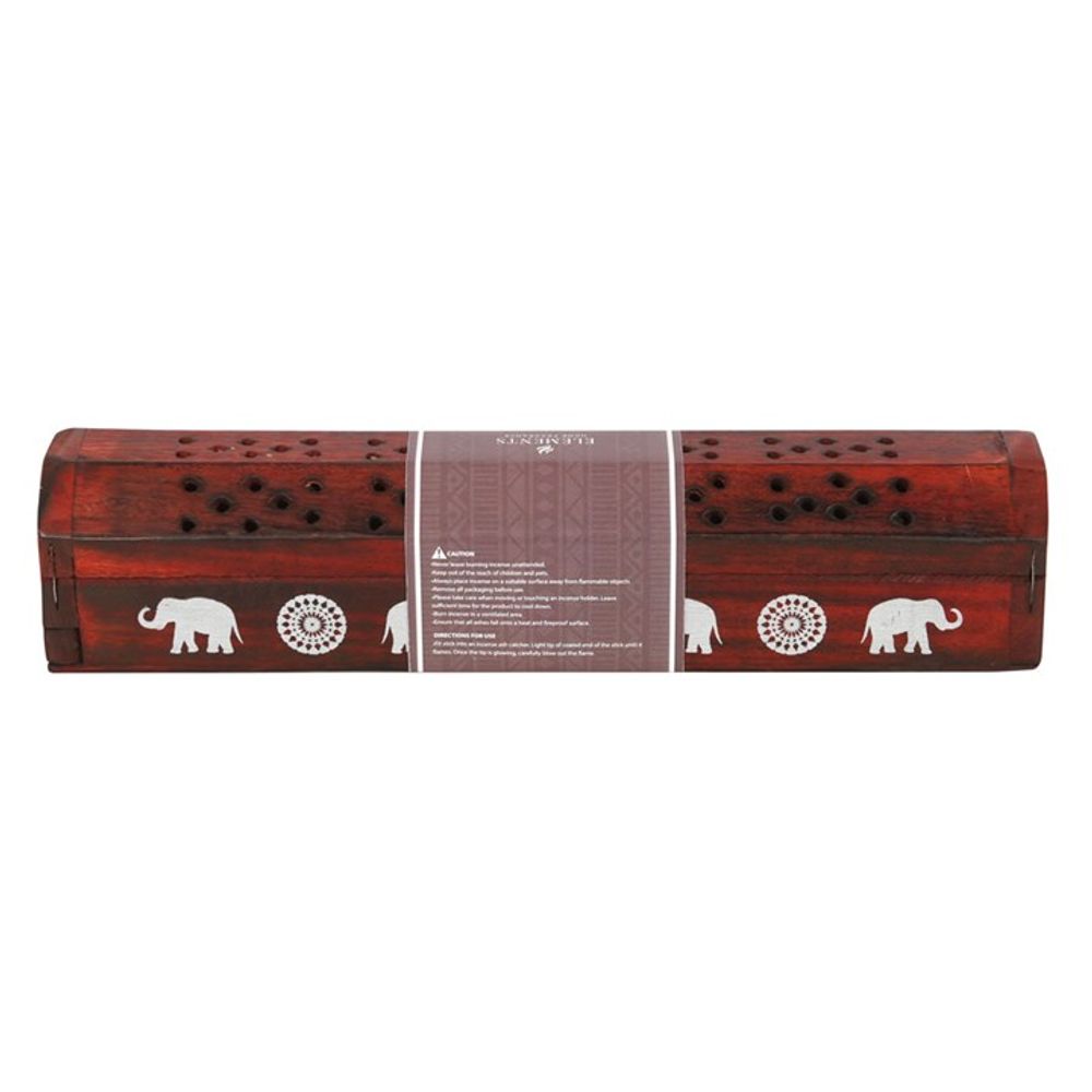 Elephant Wooden Rosewood Incense Box Set N/A