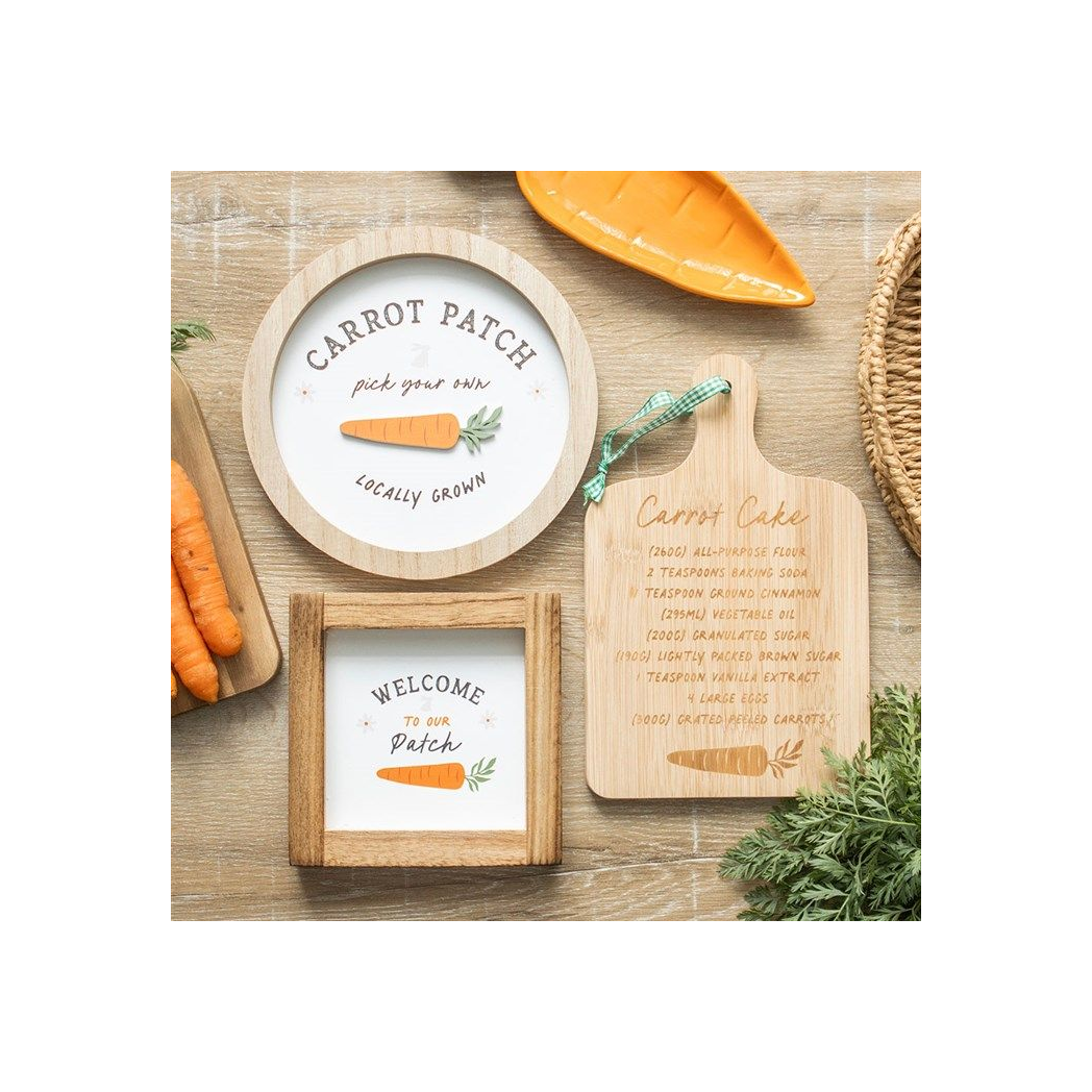 Carrot Cake Recipe Bamboo Serving Board N/A