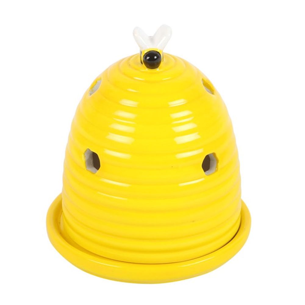 Yellow Beehive Incense Cone Holder N/A