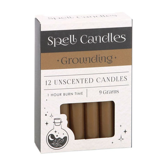 Pack of 12 Grounding Spell Candles N/A