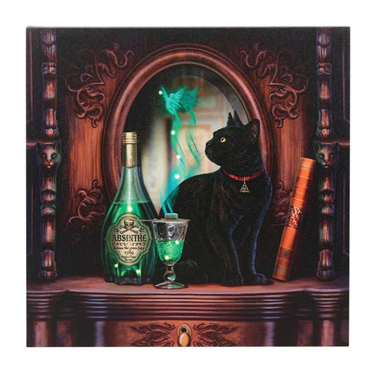 Absinthe Light Up Canvas Plaque by Lisa Parker N/A