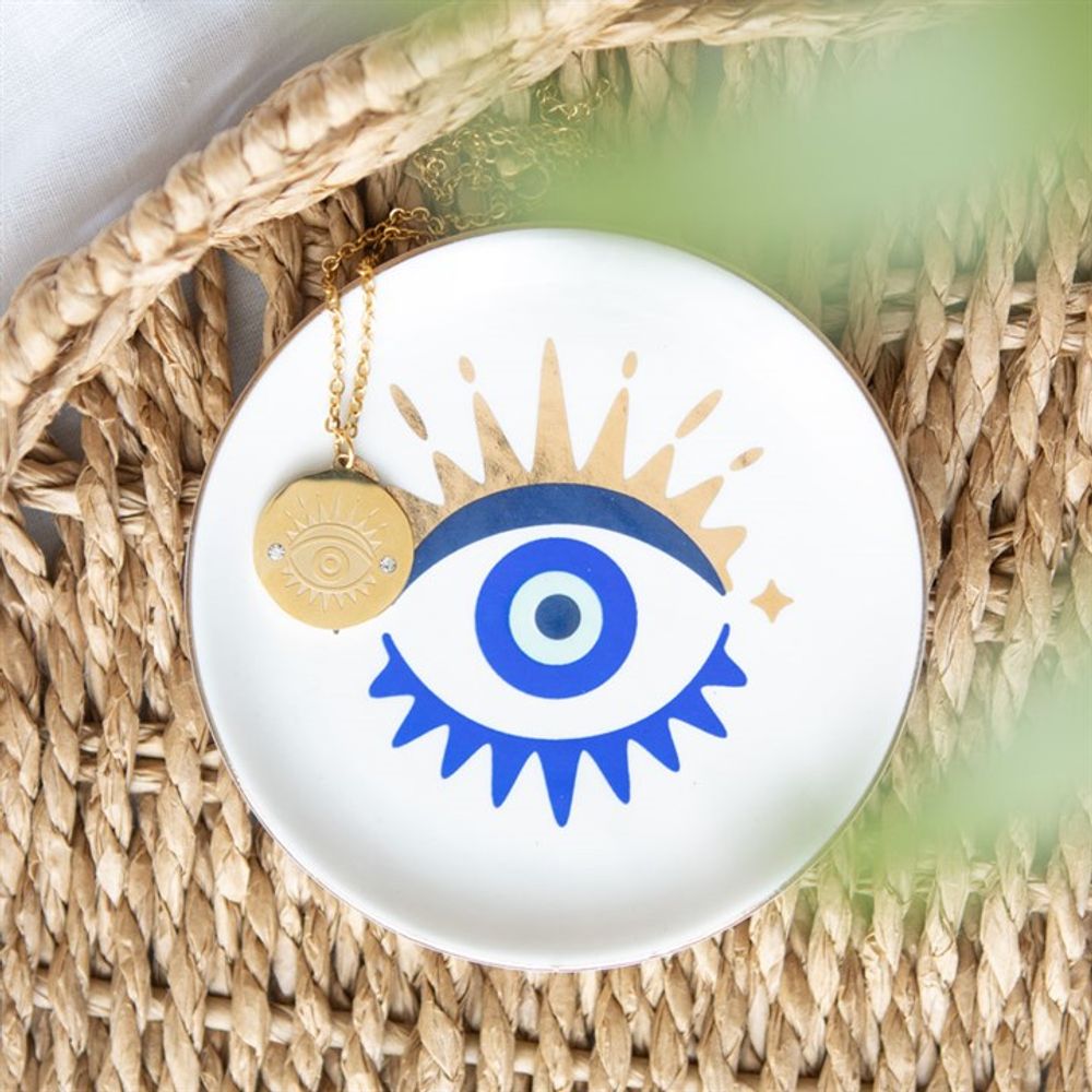 All Seeing Eye Necklace & Dish Gift Set N/A