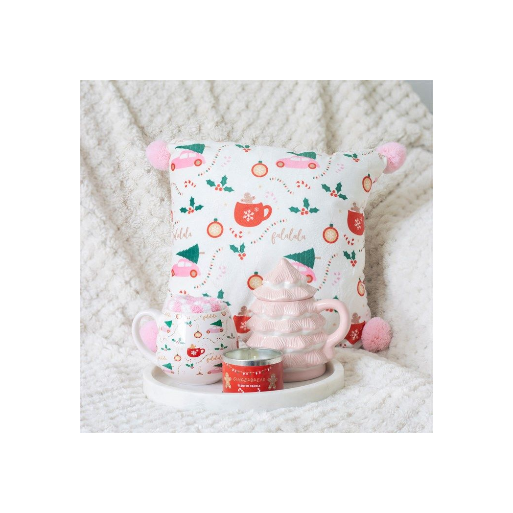 Pink Christmas Tree Shaped Mug N/A