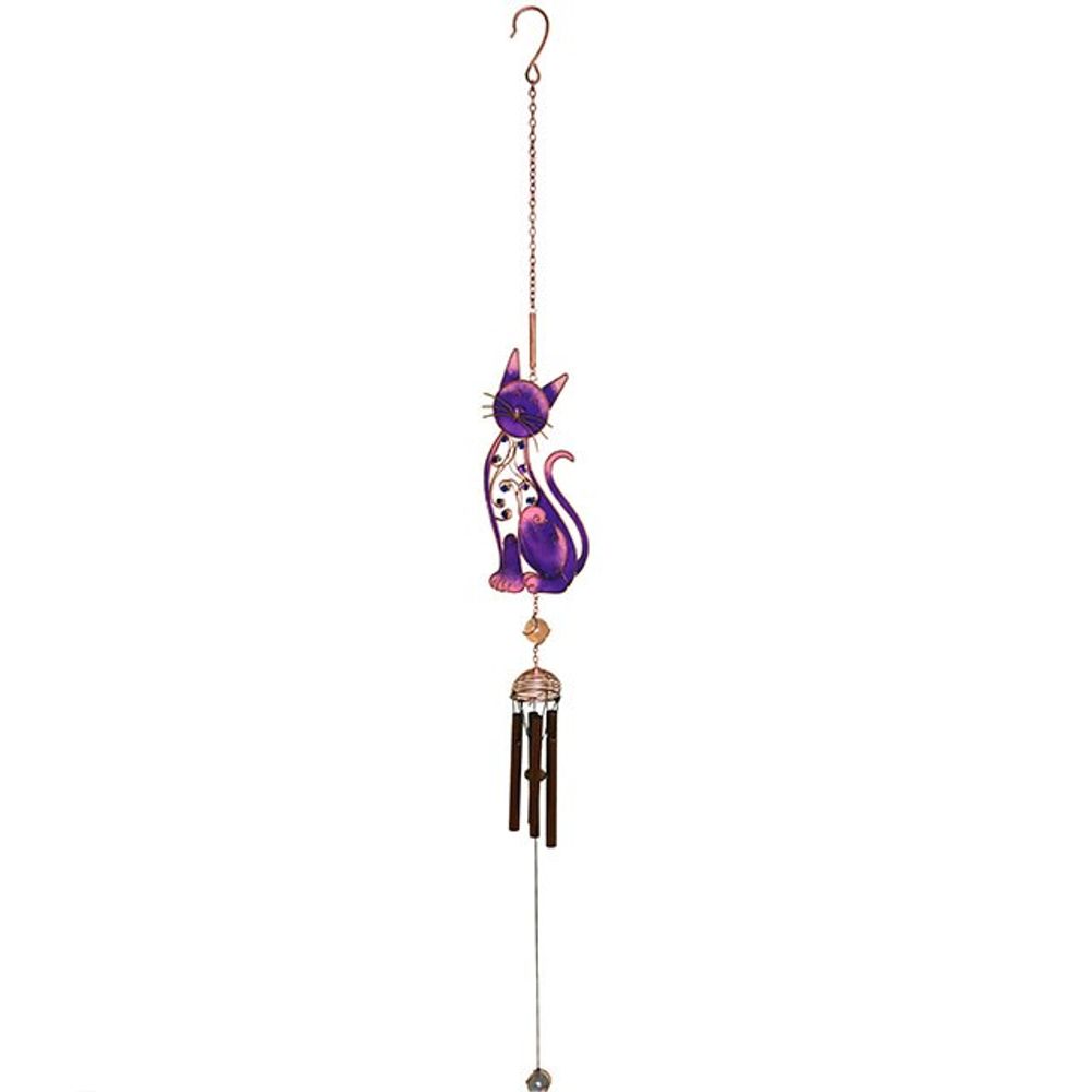 Purple Cat Windchime N/A