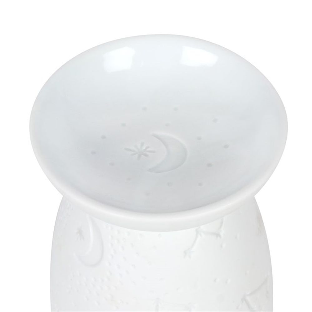 White Ceramic Constellation Oil Burner N/A