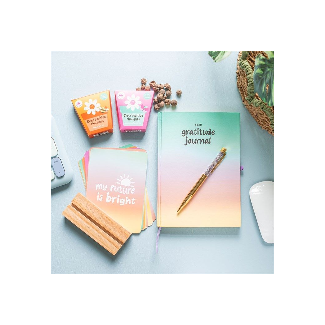 Mindful Moments Affirmation Cards with Wooden Stand N/A