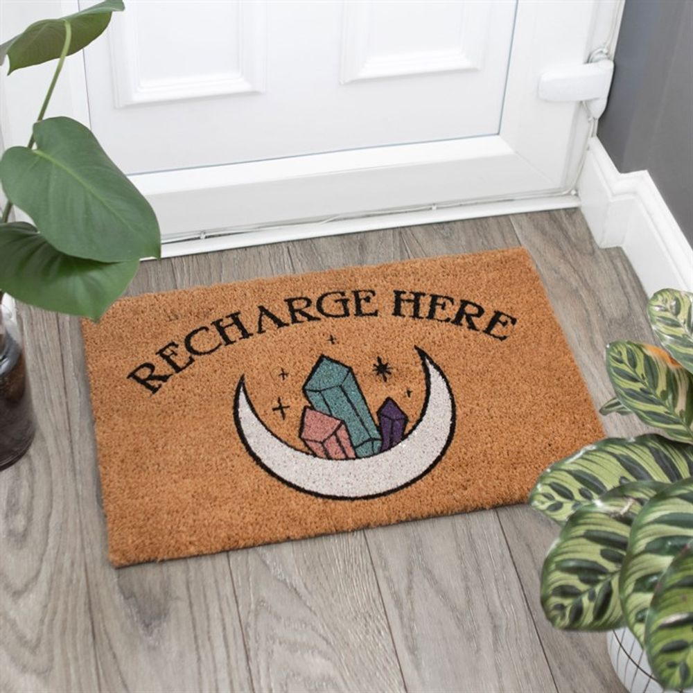 Natural Recharge Here Crystal Doormat N/A