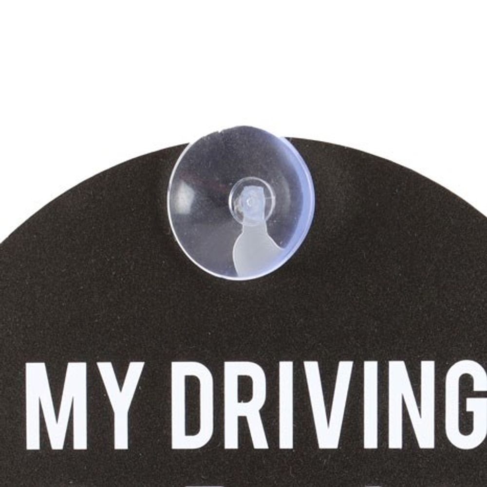 My Driving Scares Me Too Window Sign N/A