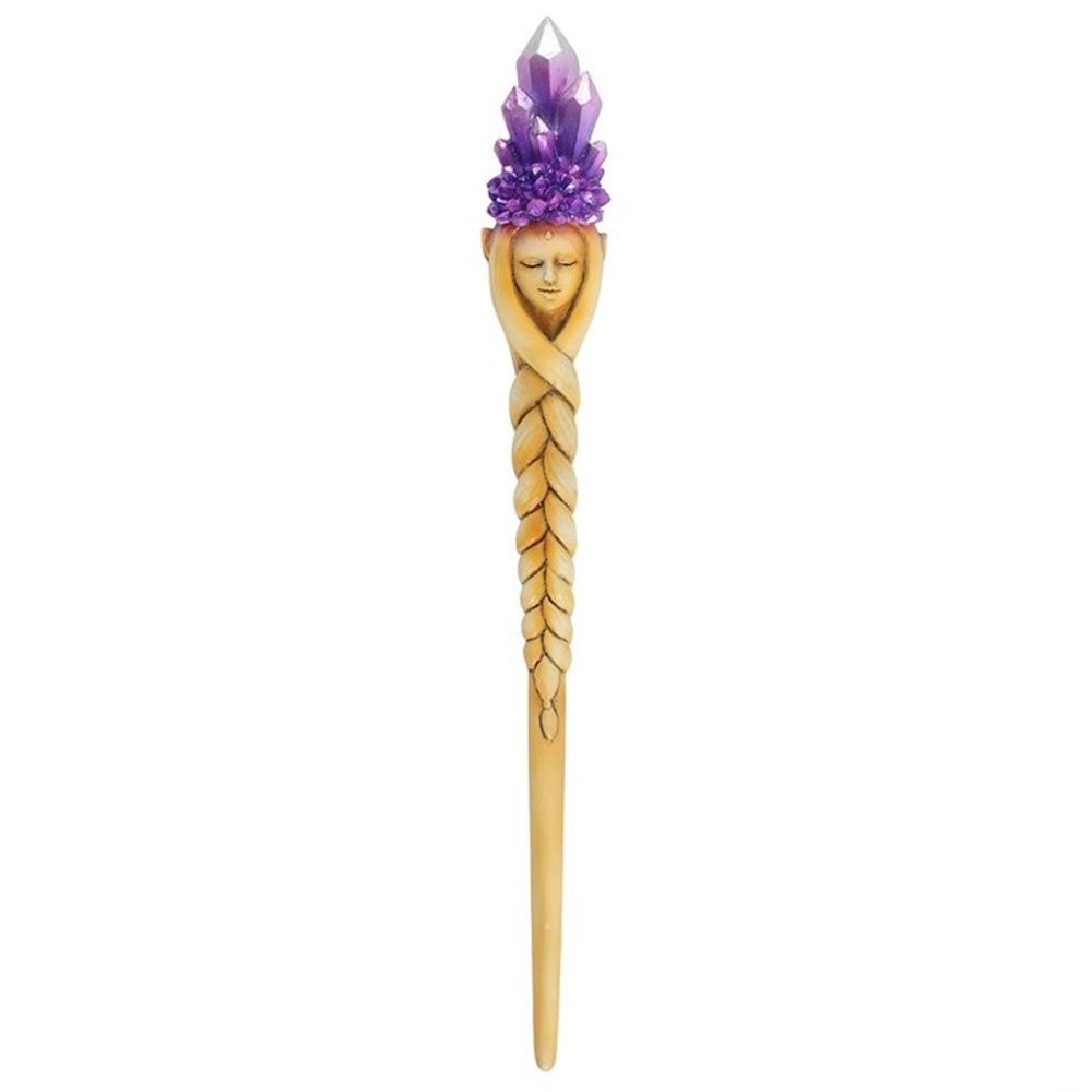 Purple Crystal Goddess Wand N/A