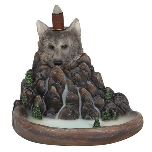 Grey Wolf Cliff Backflow Incense Burner N/A