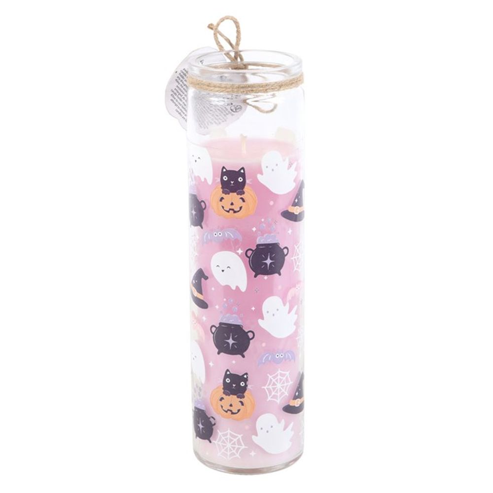 Pastel Halloween Candy Apple Tube Candle N/A