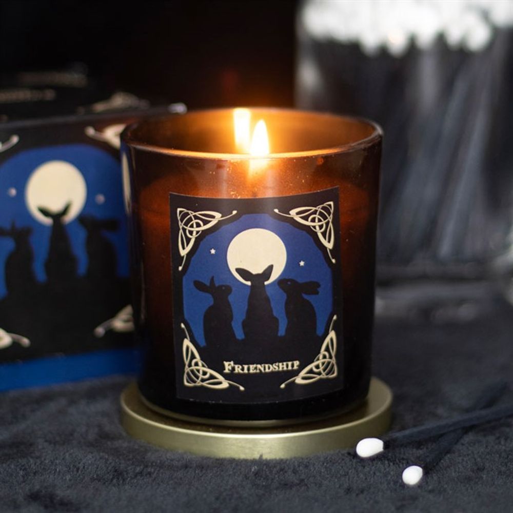 'Moon Gazing Hares' Friendship Candle by Lisa Parker N/A