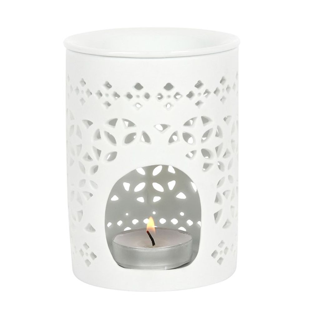 White Matte Cut Out Oil Burner N/A