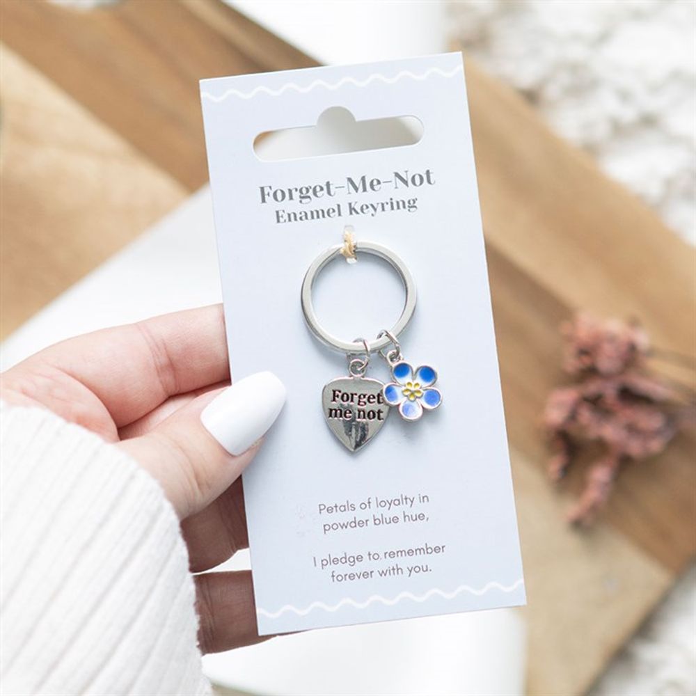 Forget-Me-Not Flower Keyring N/A