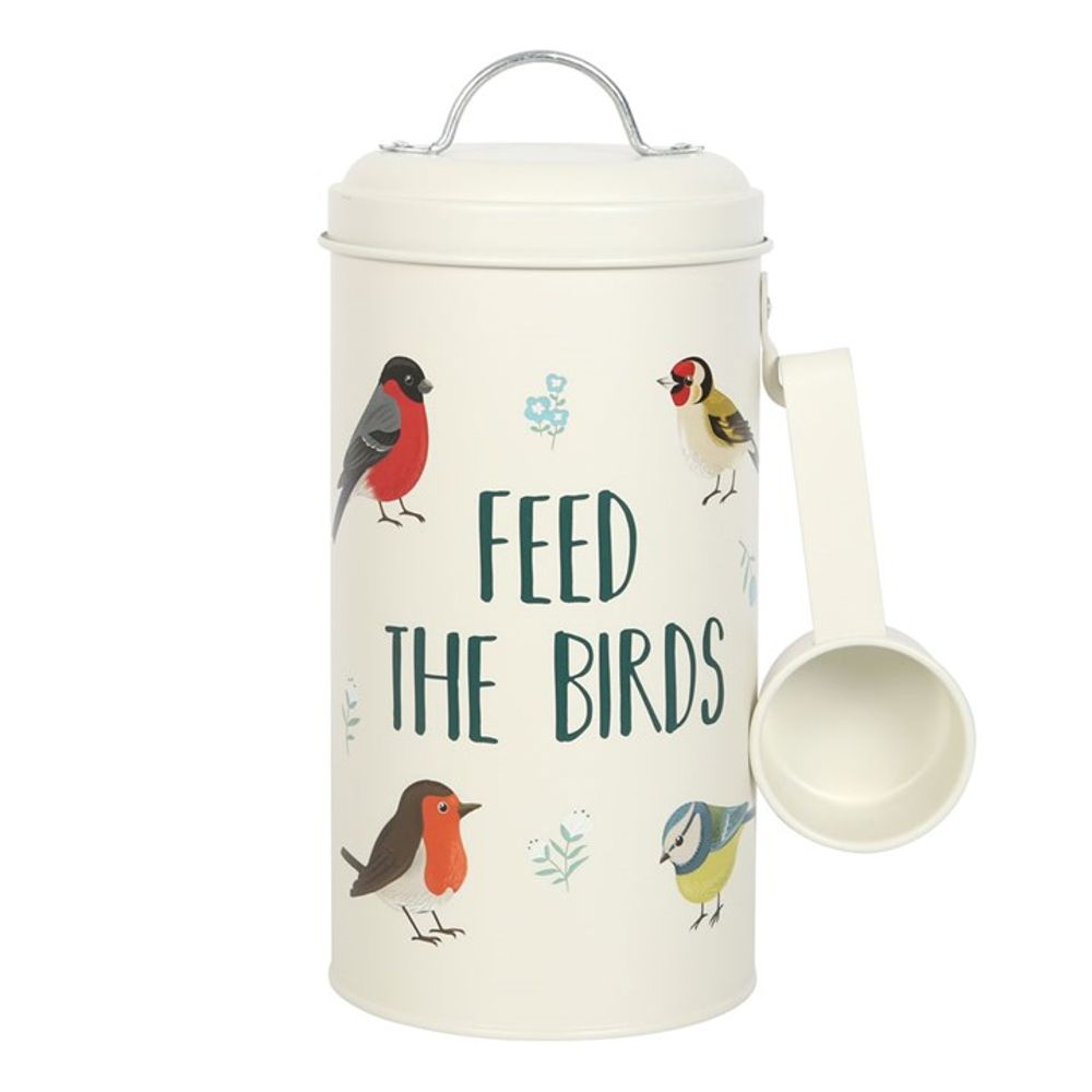 Feed the Birds Bird Seed Tin and Scoop N/A