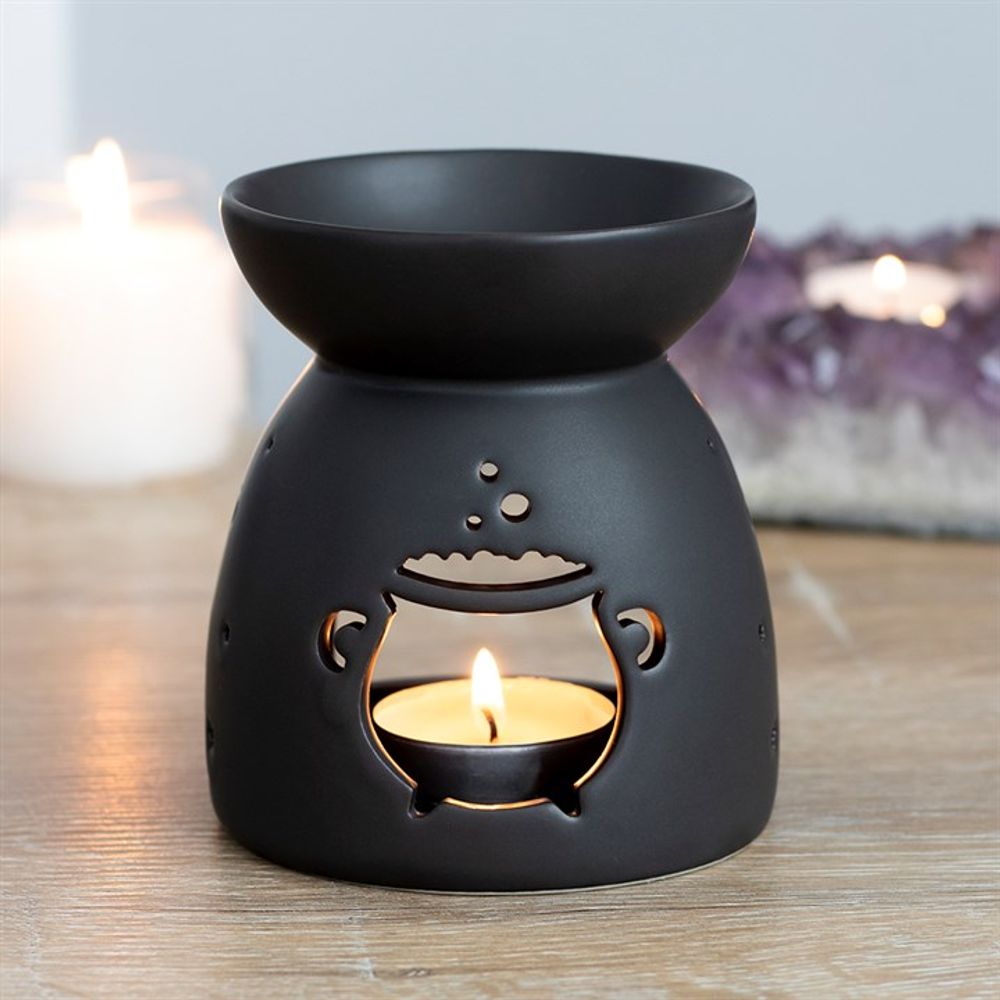 Black Cauldron Cut Out Oil Burner N/A