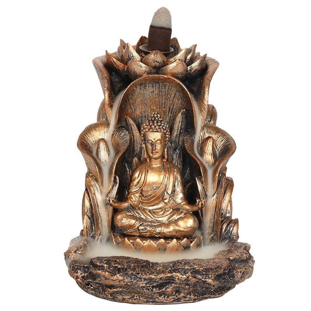 Bronze Buddha Backflow Incense Burner N/A