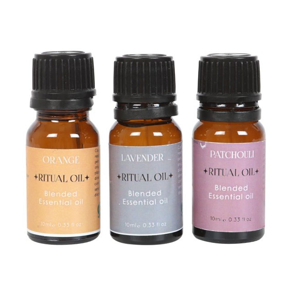 Set of 3 Stress Less Ritual Blended Essential Oils N/A