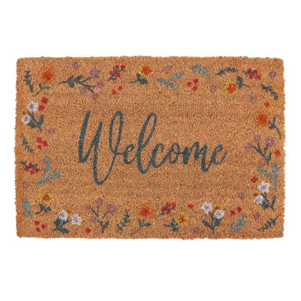 Natural Botanical Welcome Doormat N/A