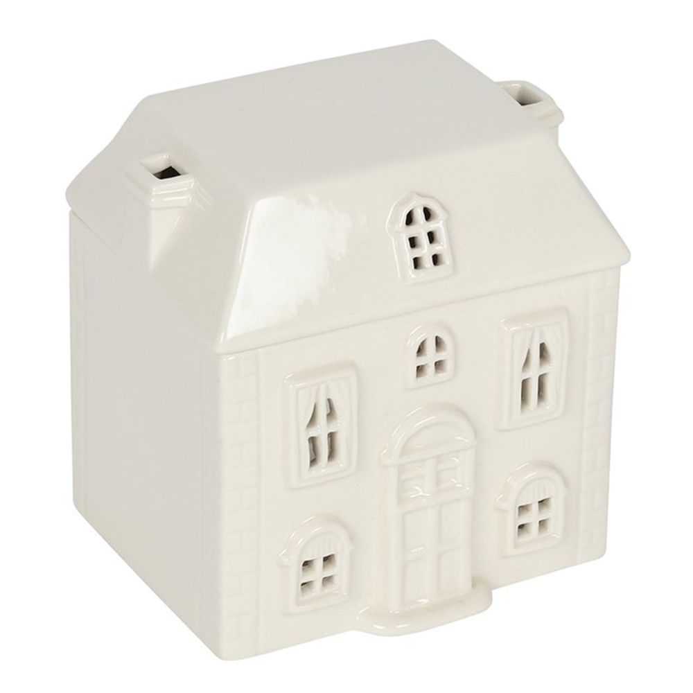 White Ceramic House Oil Burner N/A