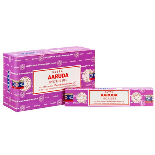 Set of 12 Packets of Aaruda Incense Sticks by Satya N/A