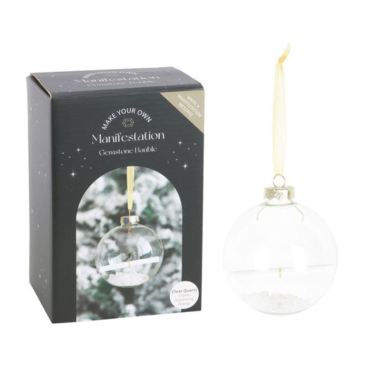 Clear Quartz Manifestation Christmas Bauble Kit N/A