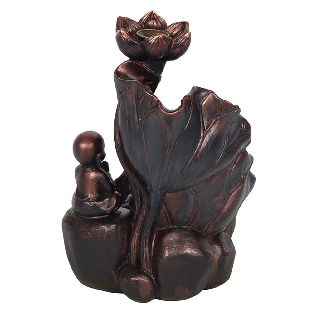 Bronze Effect Buddha Backflow Incense Burner N/A