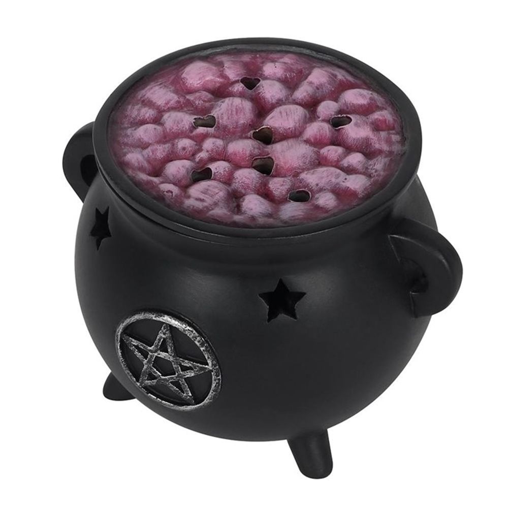 Pentagram Cauldron Incense Cone Holder N/A