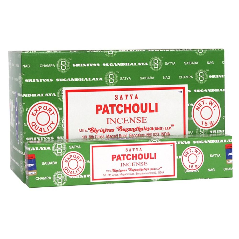 12 Packs of Patchouli Forest Incense Sticks by Satya N/A