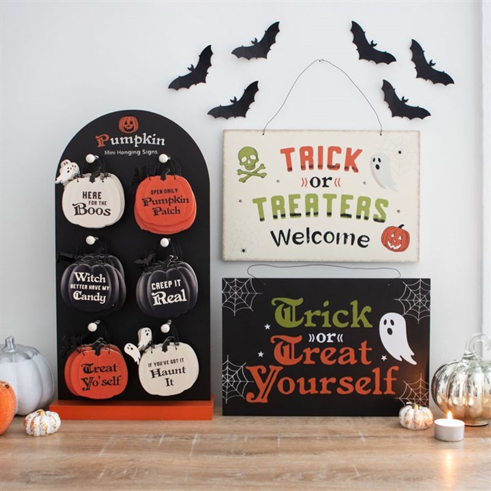 Trick or Treat Yourself Hanging Sign N/A