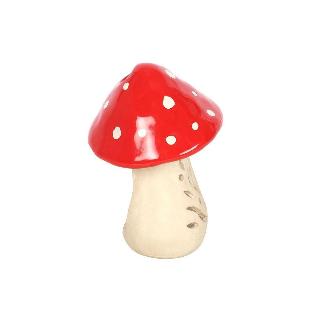 Ceramic Mushroom Tealight Candle Holder N/A