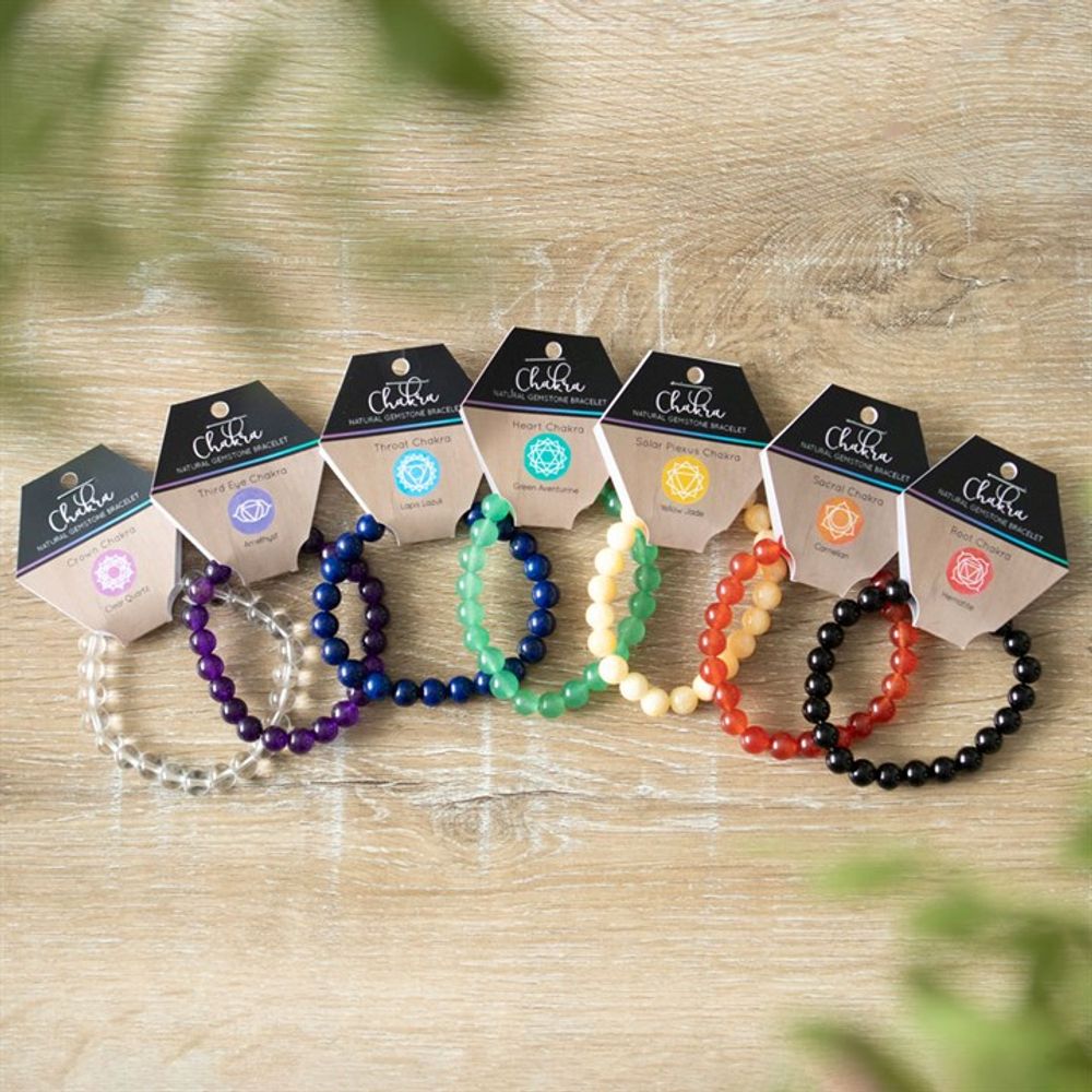 Crown Chakra Clear Quartz Gemstone Bracelet N/A