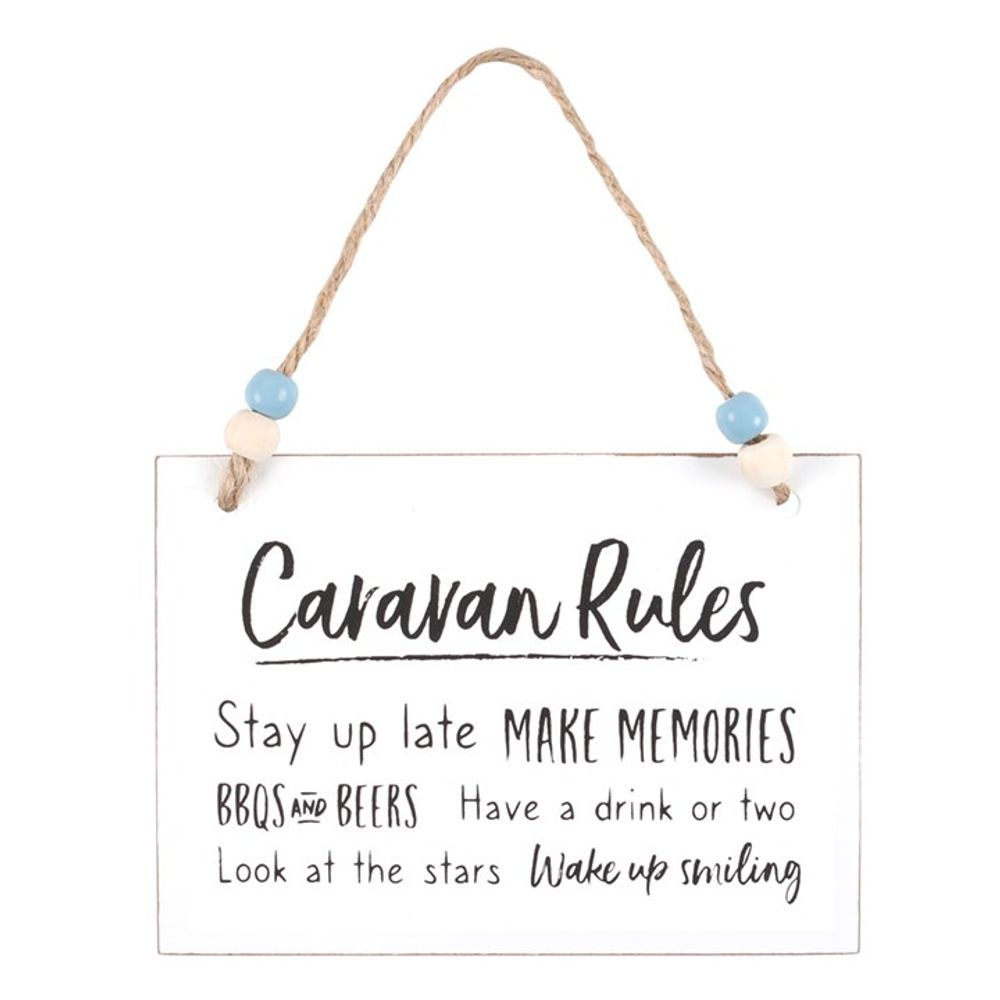 Caravan Rules Hanging Sign N/A