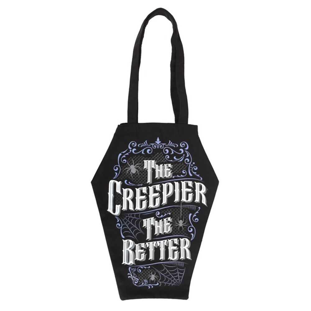 The Creepier the Better Coffin Shaped Tote Bag N/A