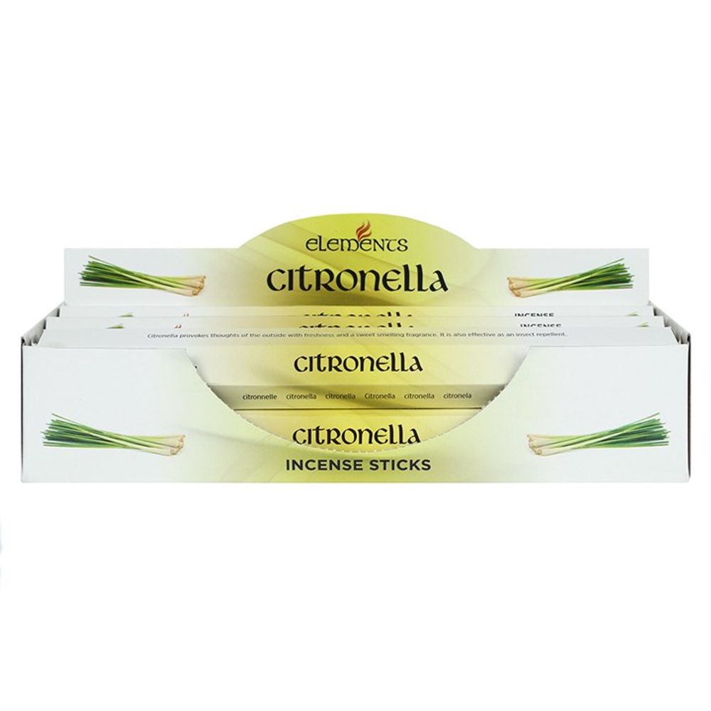 Set of 6 Packets of Elements Citronella Incense Sticks N/A