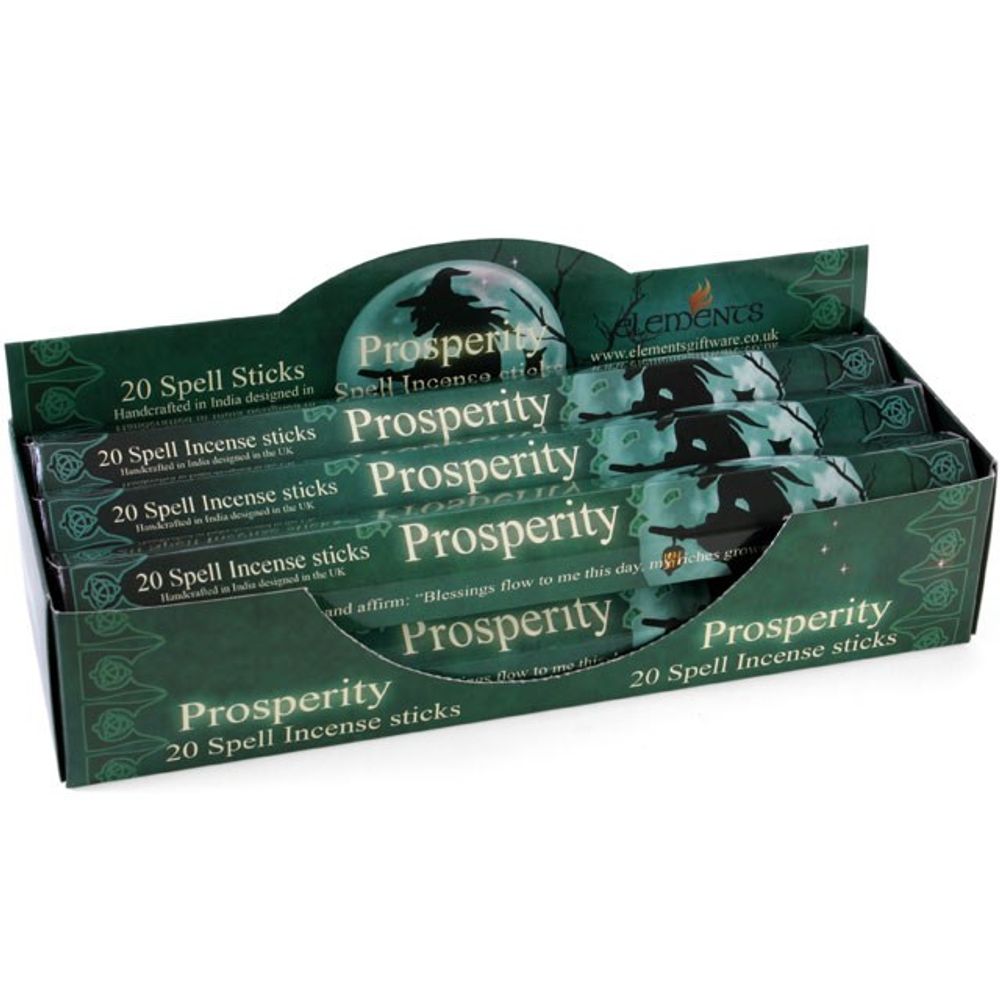 Set of 6 Packets of Prosperity Spell Incense Sticks by Lisa Parker N/A