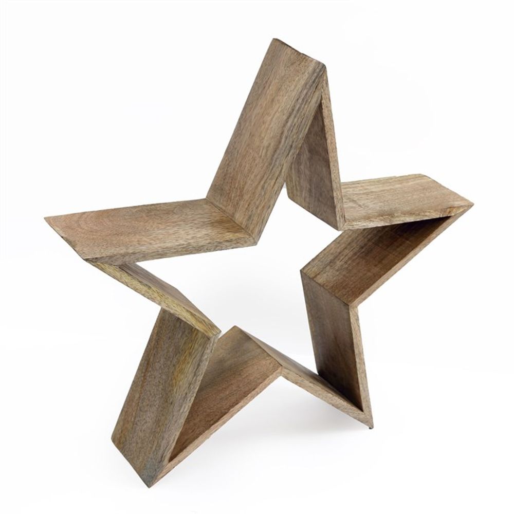 Wooden Star Decoration N/A