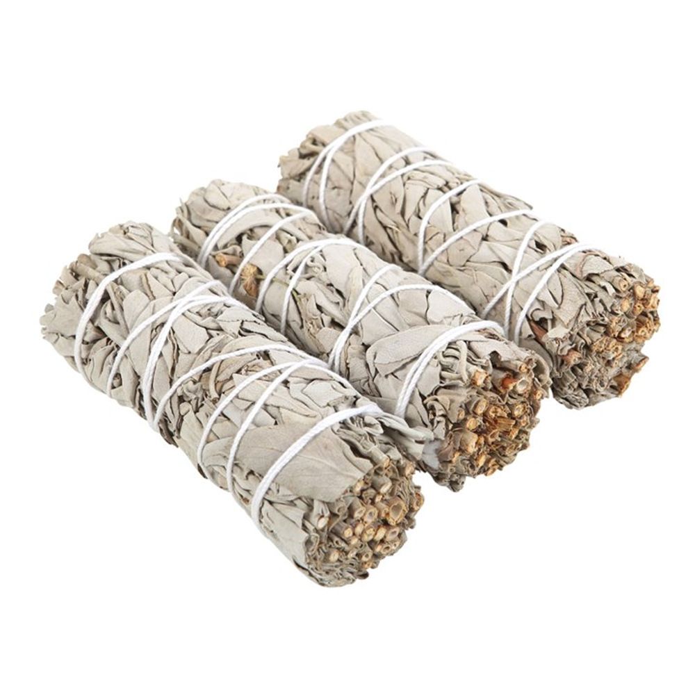 Set of 3 White Sage Smudge Wands N/A