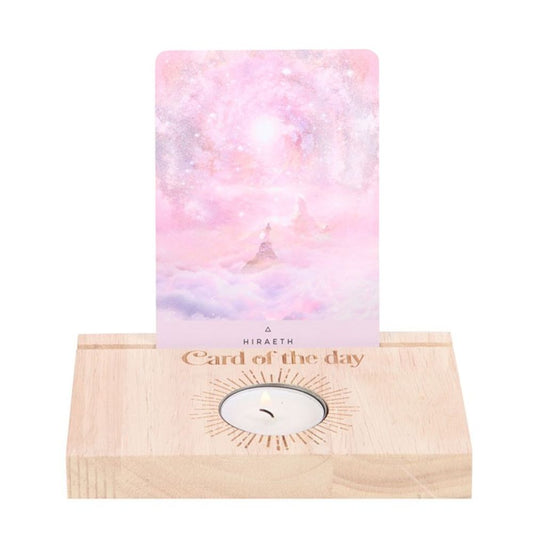 Natural Card of the Day Tarot Card Stand Tealight Holder N/A