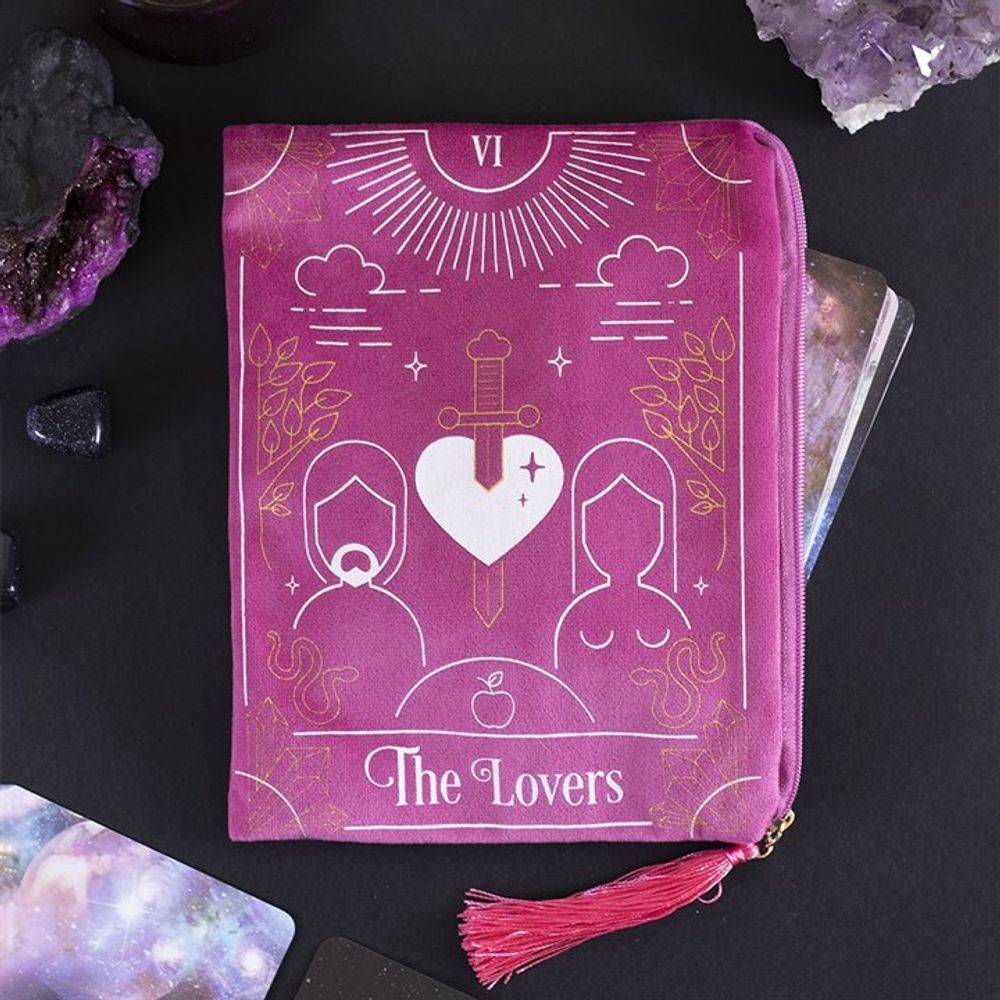 The Lovers Tarot Card Zippered Bag N/A