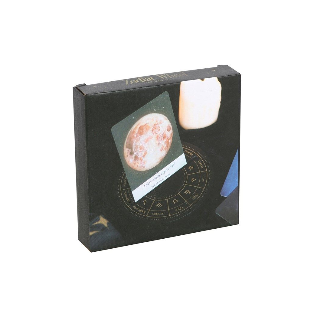 Black Astrology Wheel Tarot Card Stand N/A