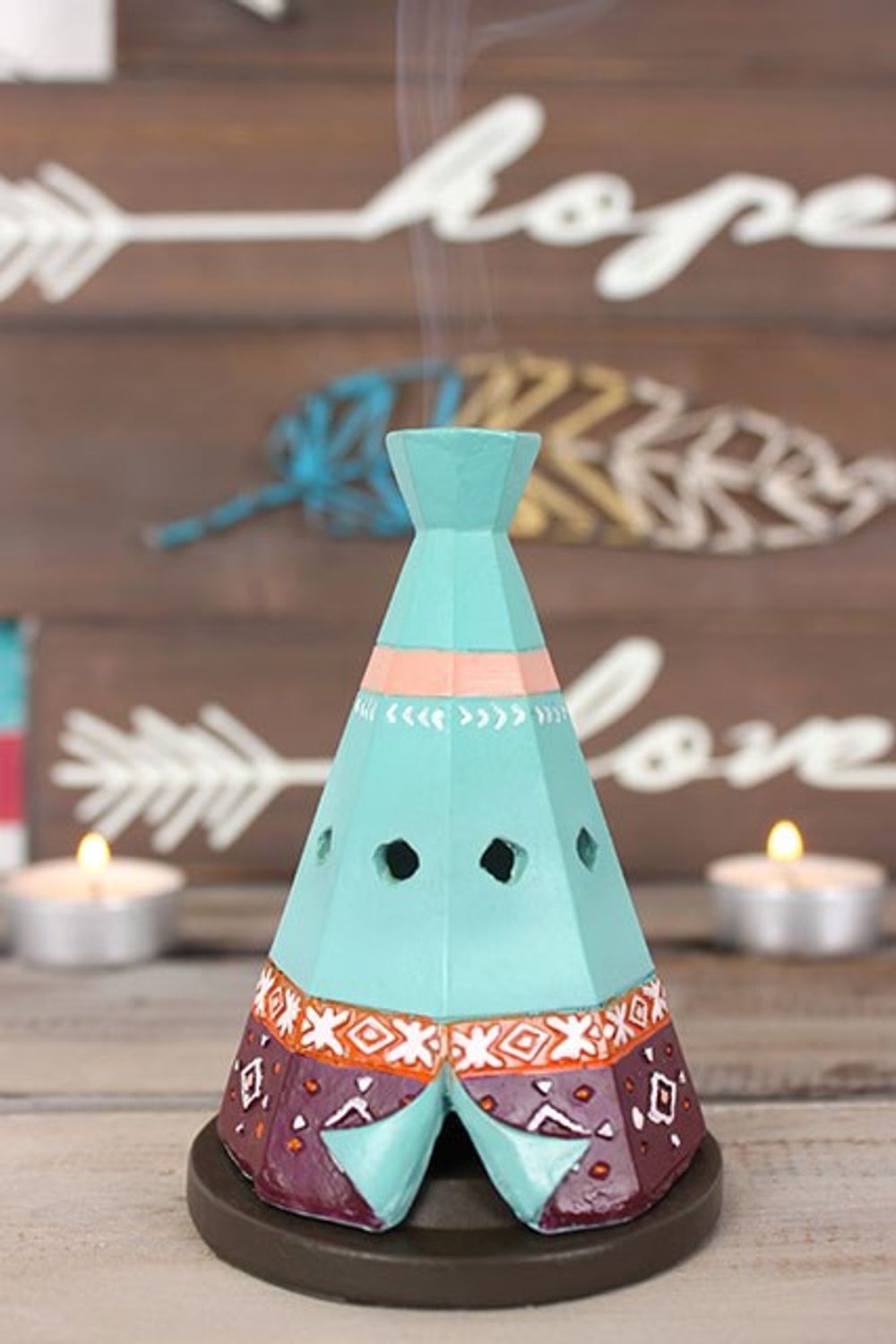 Boho Teepee Incense Cone Holder N/A