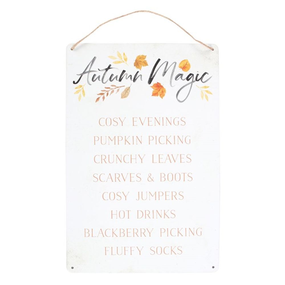 Autumn Magic Metal Hanging Sign N/A