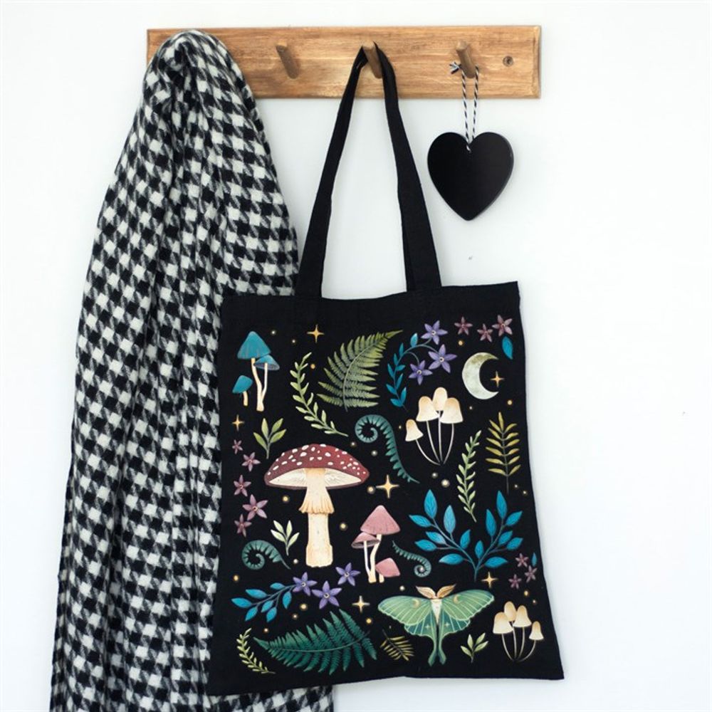 Dark Forest Print Polycotton Tote Bag N/A