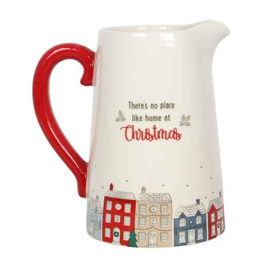 17cm Christmas Village Ceramic Flower Jug N/A