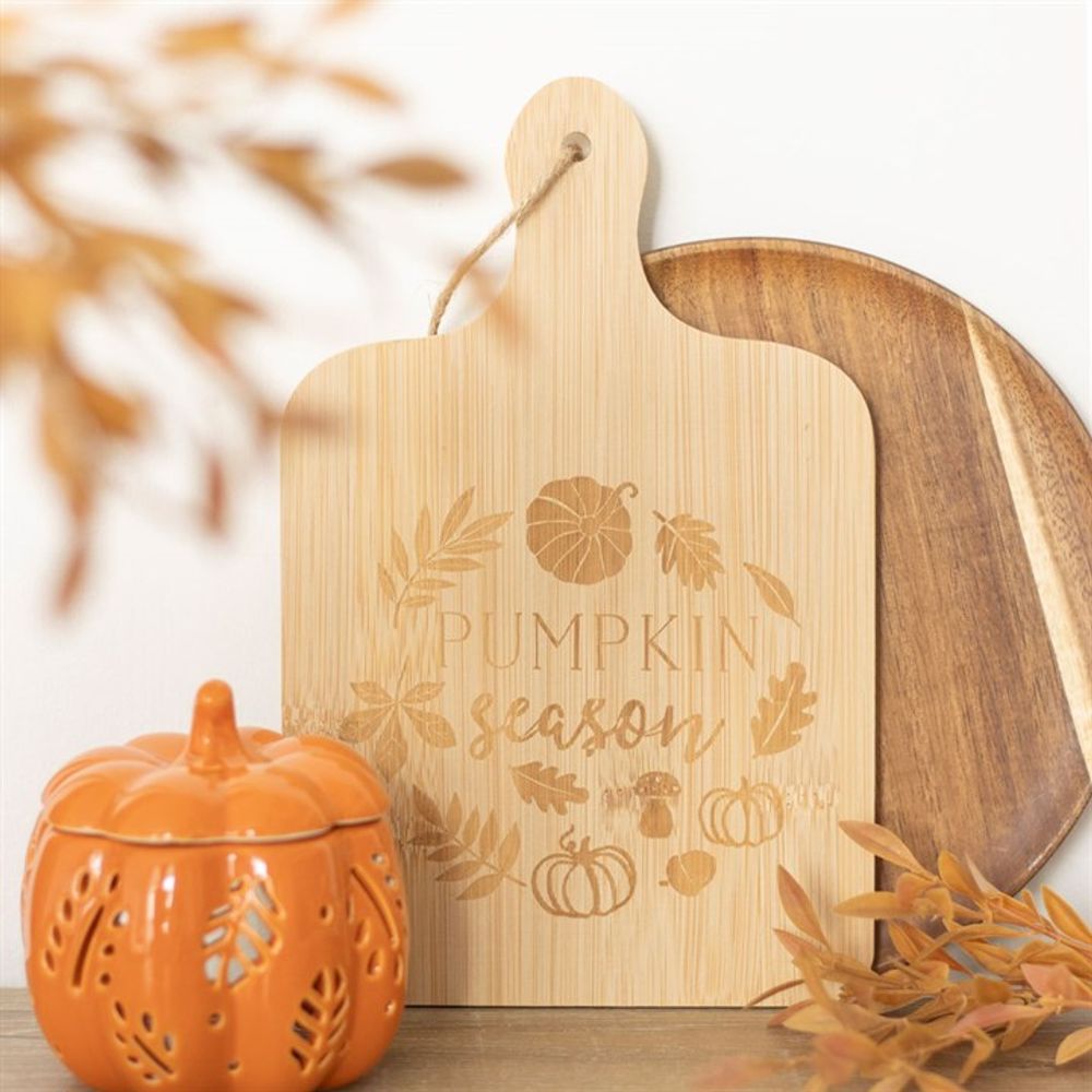 Pumpkin Season Bamboo Serving Board N/A