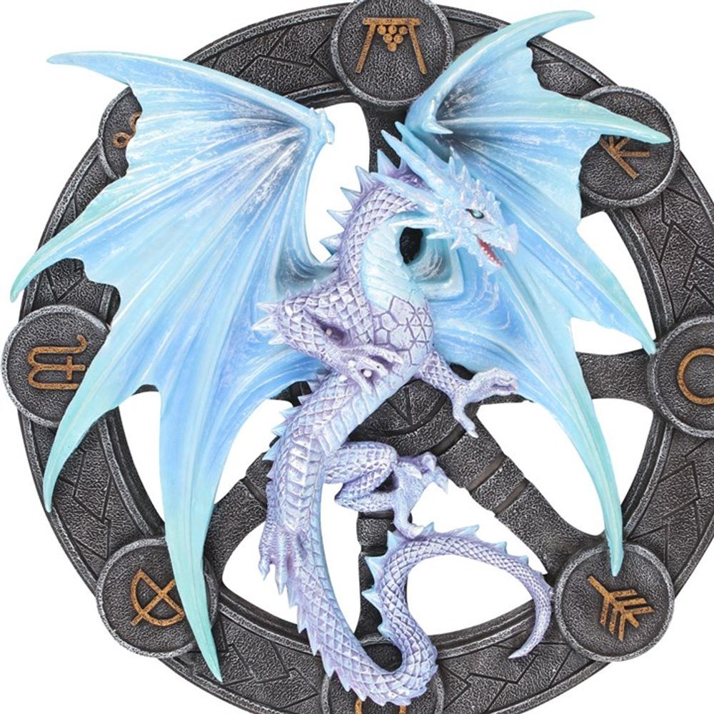 Yule Dragon Resin Wall Plaque by Anne Stokes N/A